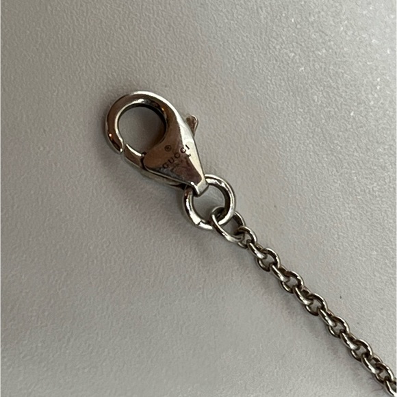 Gucci “Blind for Love” Sterling Silver colored stone doves Ag925 Necklace - Picture 3 of 6